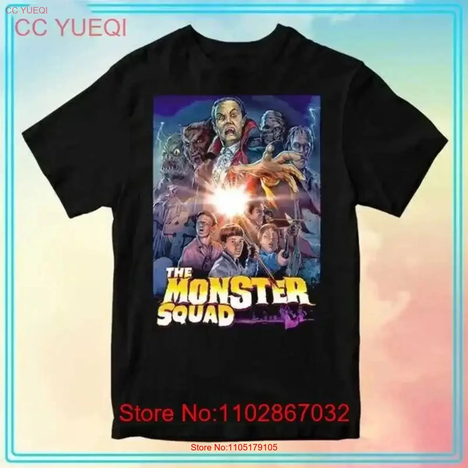 Camiseta de la película Monster Squad 1987 de alta calidad, ideal para cualquier ocasión, vintage, lavada, informal, estirada, cómoda y transpirable