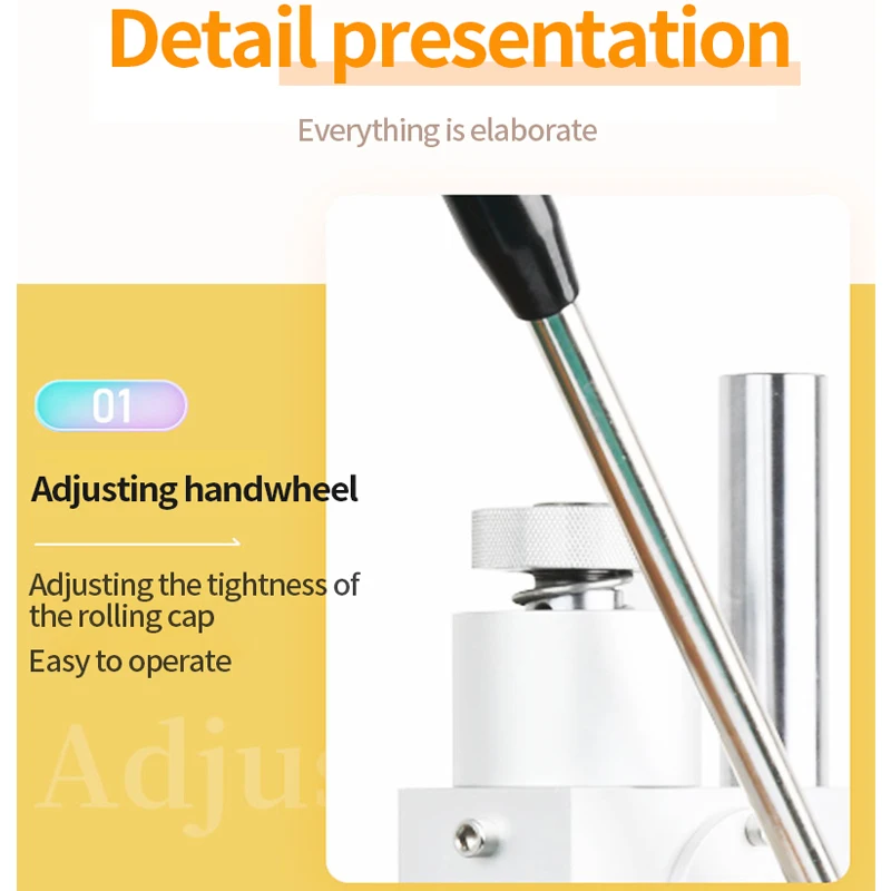 LY Manual Capping Machine Aluminum Plastic Locking Capper for Oil Bottle Glass Bottle Oral Liquid Bottle Vial Sealing Equipment