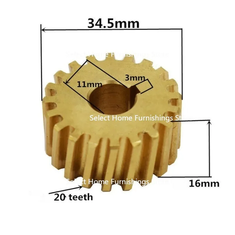 

Apply To NEW Milling Machines Parts Gear B08 34.5 *16*11MM Copper Quill Pinion 1PC