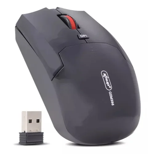 Mouse Knup Gzm386 Ergonônico Sem Fio 1600 Dpi Cor Preto