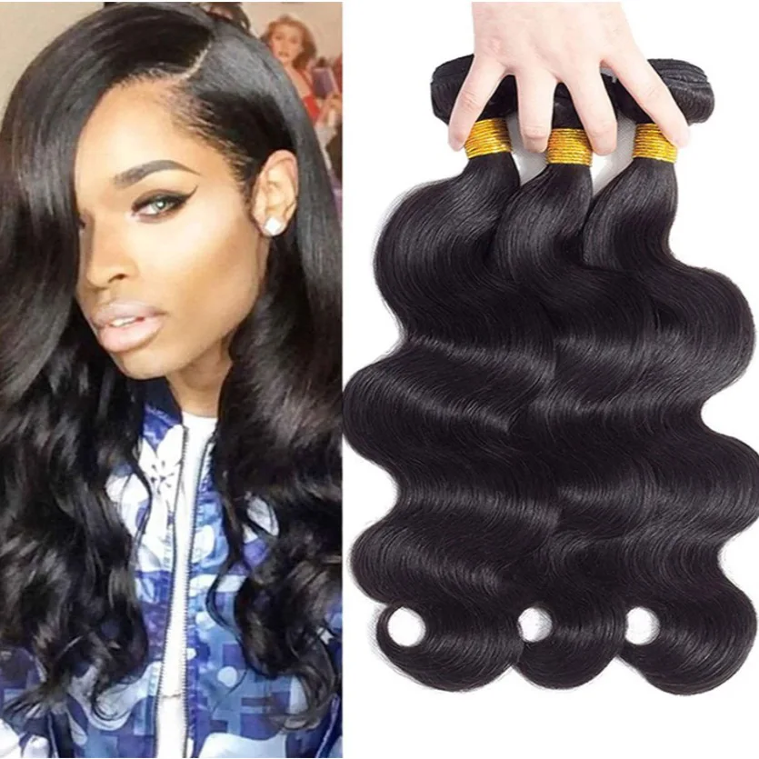 

Wig Brazilian hair wig bundle Bodywavy 12A hair curtain