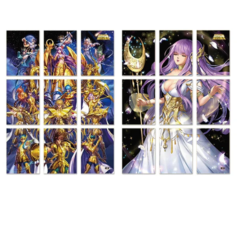 9/12/18pcs/set Original Saint Seiya 30th Anniversary Limited Shining Card Exclusive Gold Saint FigureCard Commemorative Car Toys