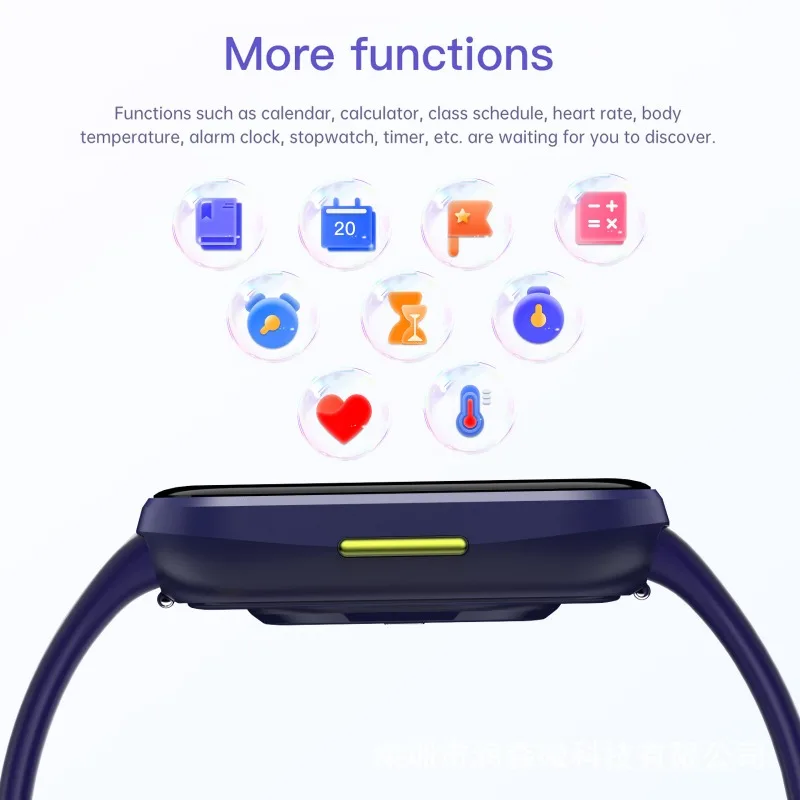 Multifunctional Children's Smart Watch Fitness Tracker Heart Rate Monitor Digital Bracelet Intelligent Homework Reminder for Kid