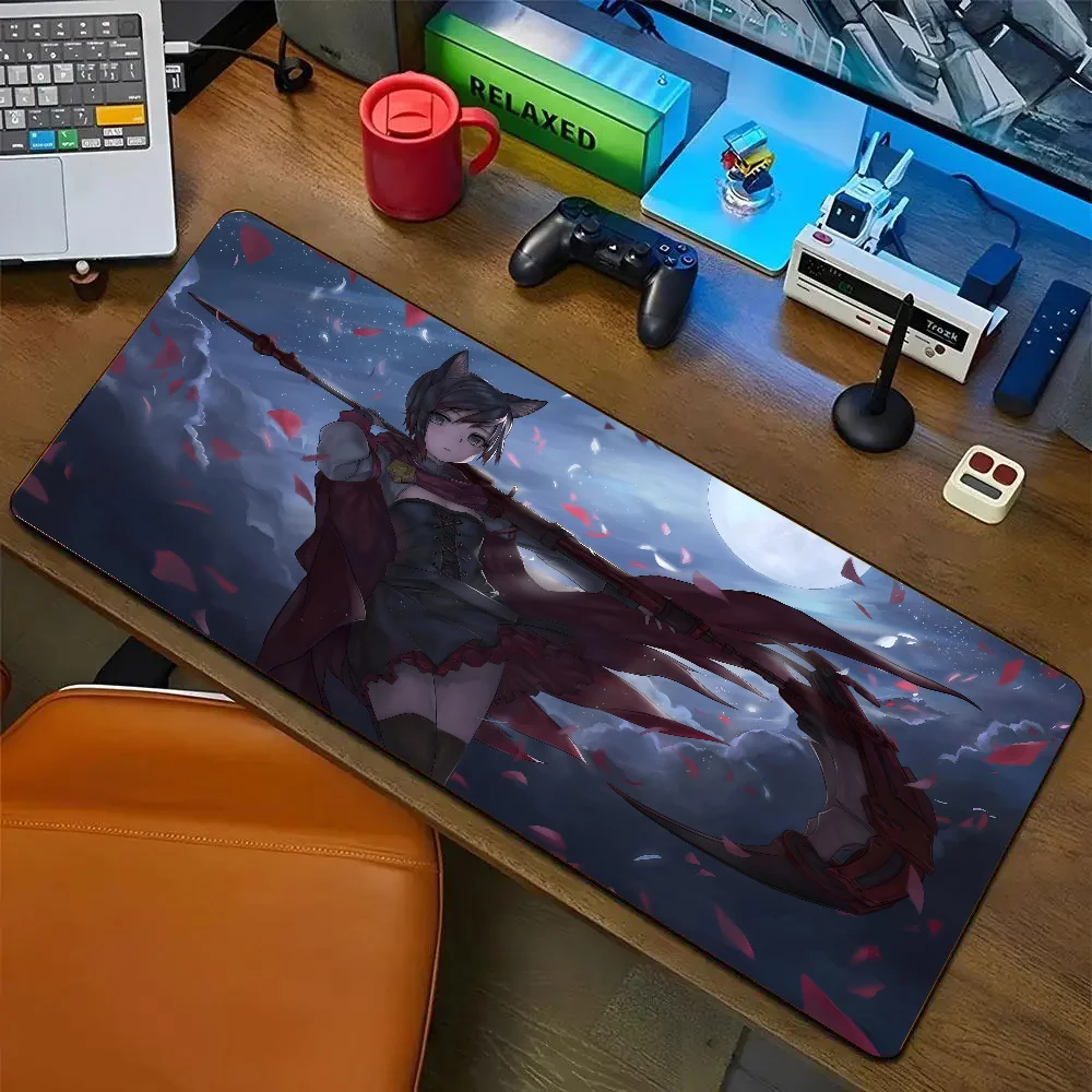 1pc Hot Anime Cool Girl RWBY Non-slip Mouse Pad Suitable For Office Computers Laptops E-sports Game Desk Mats XXL Keyboard