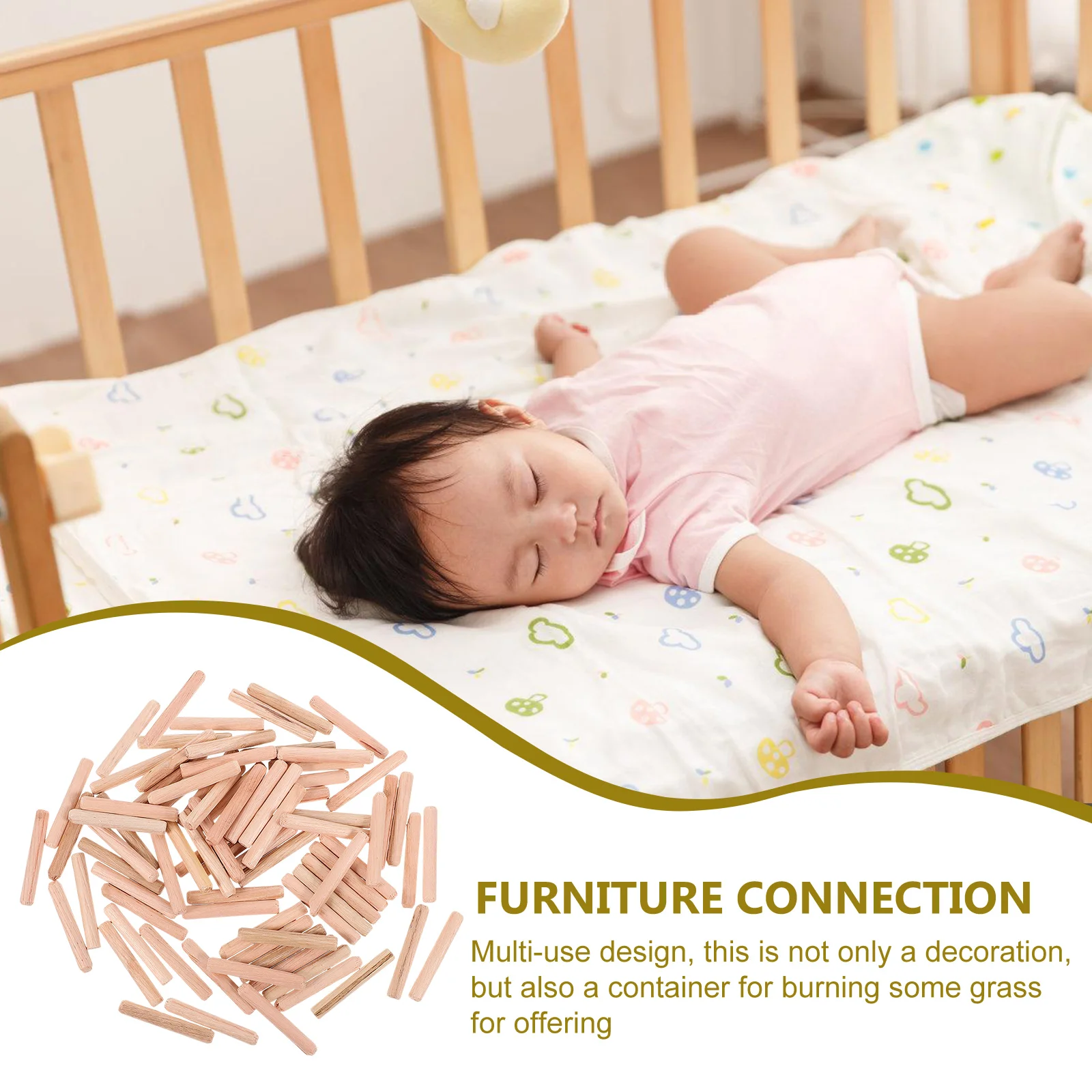 

Wood Sticks Dowels for Woodworking Pin Round Rods Crafting Wooden Tenon Maker Inserts