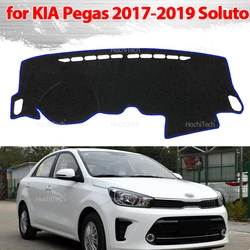 For KIA Pegas 2017 2018 2019 Soluto Dashboard Cover Board Anti-Slip Mat Protect Pad Car Accessories Sunshade Carpet Rug