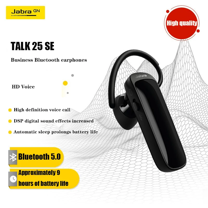 Original Jabra Talk25 SE mono Bluetooth Headset Monaural business headset with built-in microphone HD calling car headset