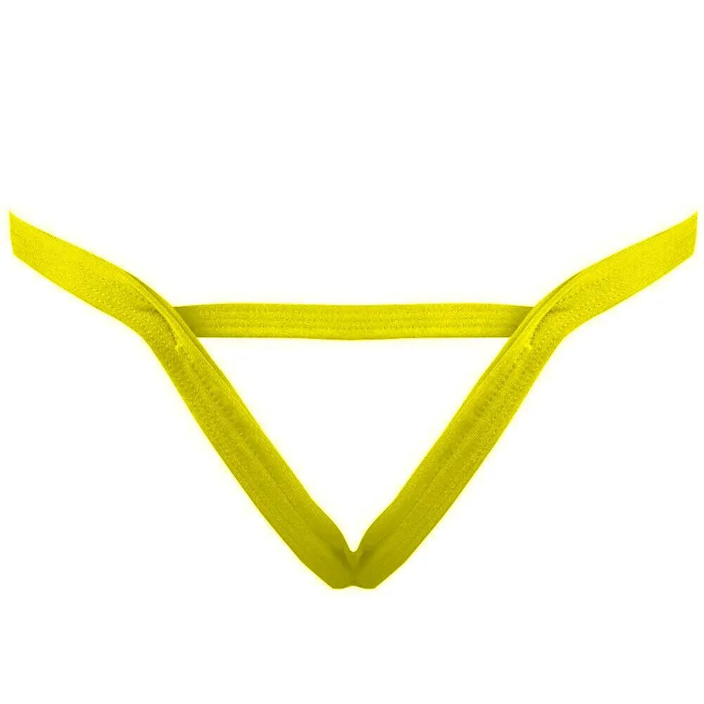 Men Purple Color Yellow Color G-string Thong Jockstrap Bikini Underwear U Pouch Briefs Man Bikini Panties