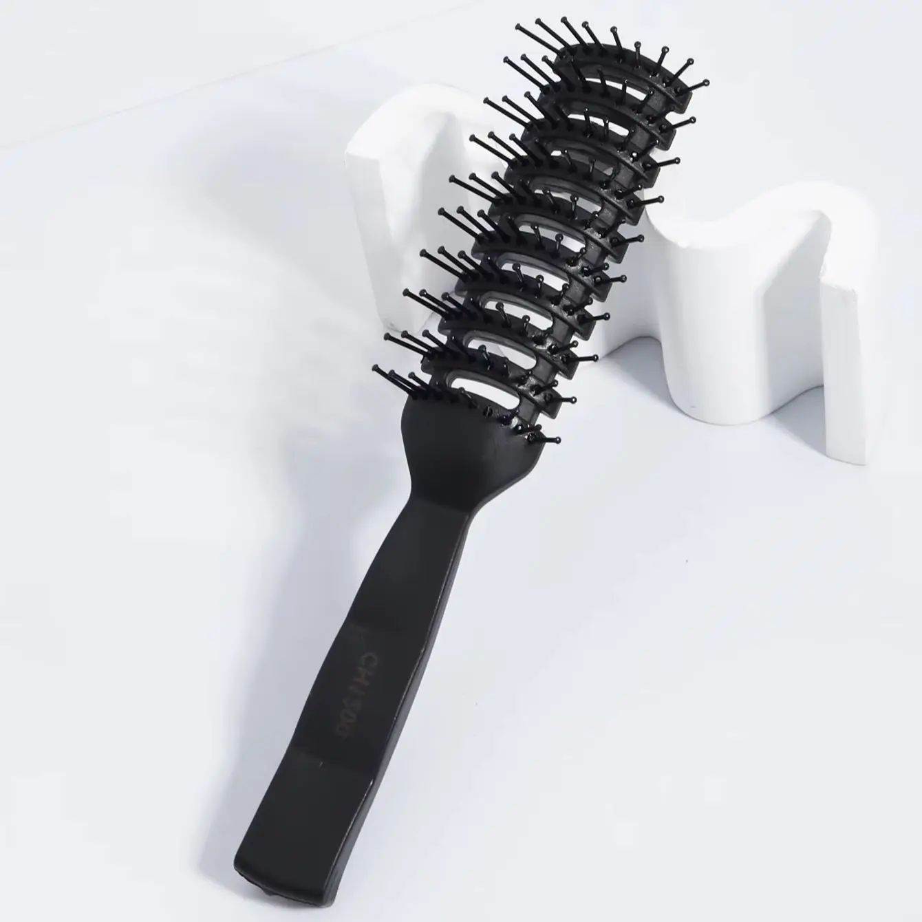 Salon level straight hair hollow comb, hollow rib design, fluffy and quick drying straight hair, special for real hair wigs view 6
