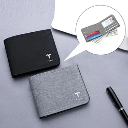 Car Logo Wallet ID Bank Card Storage Money Bag Decoration Purses For Tesla Model 3 Model S X Model Y Roadster SpaceX Accessories