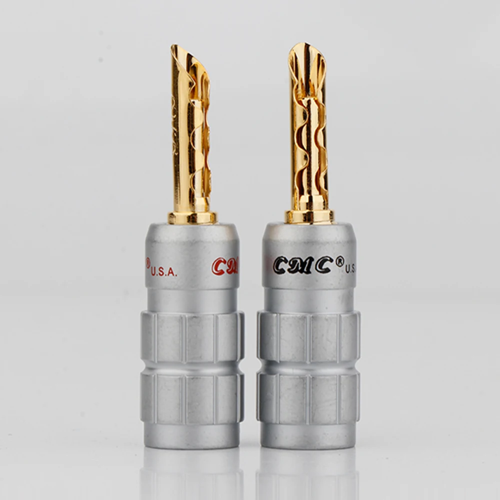 8szt BA1423 hi-end Pozłacana miedź Banana Z-Plug 4mm Kabel głośnikowy Złącze wtykowe Hifi BFA Złącze CMC Style Jack