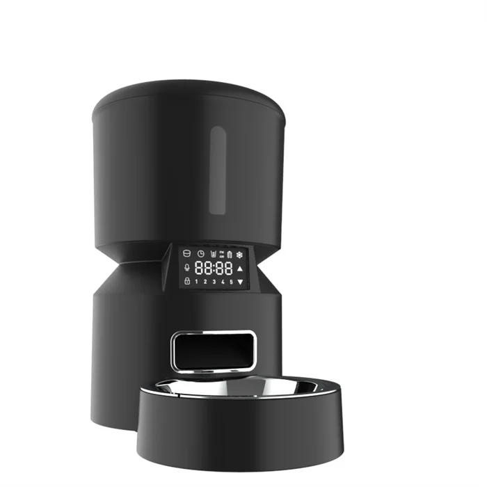 

Auto Cat Dog Pet Food Dispenser Feeders With App Timer And Portion Size Control Up To 4-6 Meals10s Voice Recording