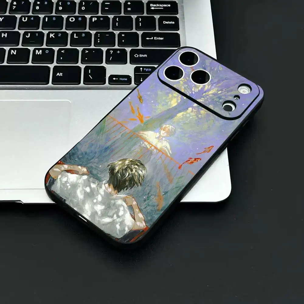 حافظة هاتف Game B-BlasphemouS حافظة هاتف عصرية باللون الأسود من مادة TPU لهاتف iPhone 12-17. تصميم مطلي بالرش بالأشعة فوق البنفسجية، مضاد للسقوط يوميًا