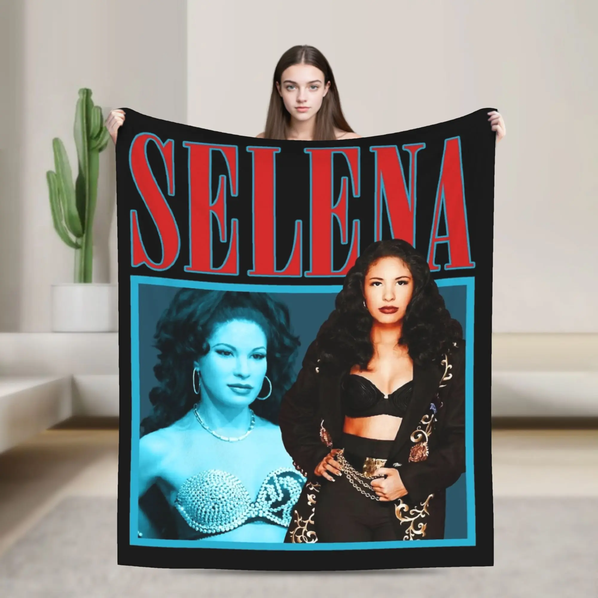 سيلينا كوينتانيلا البطانيات الفانيلا الخريف/الشتاء متعددة الوظائف خفيفة الوزن رمي البطانيات لحاف مكتب السرير #1