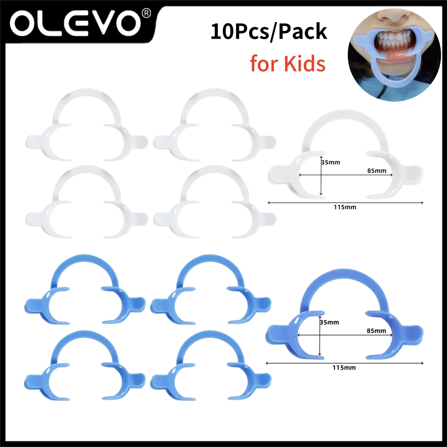 10 adet Diş Ağız Açacağı Çocuklar için C-Şekil İntraoral Dudak Yanak Toplayıcı Ortodonti Genişletici Yumuşak Plastik Serpme Ağız Bakımı
