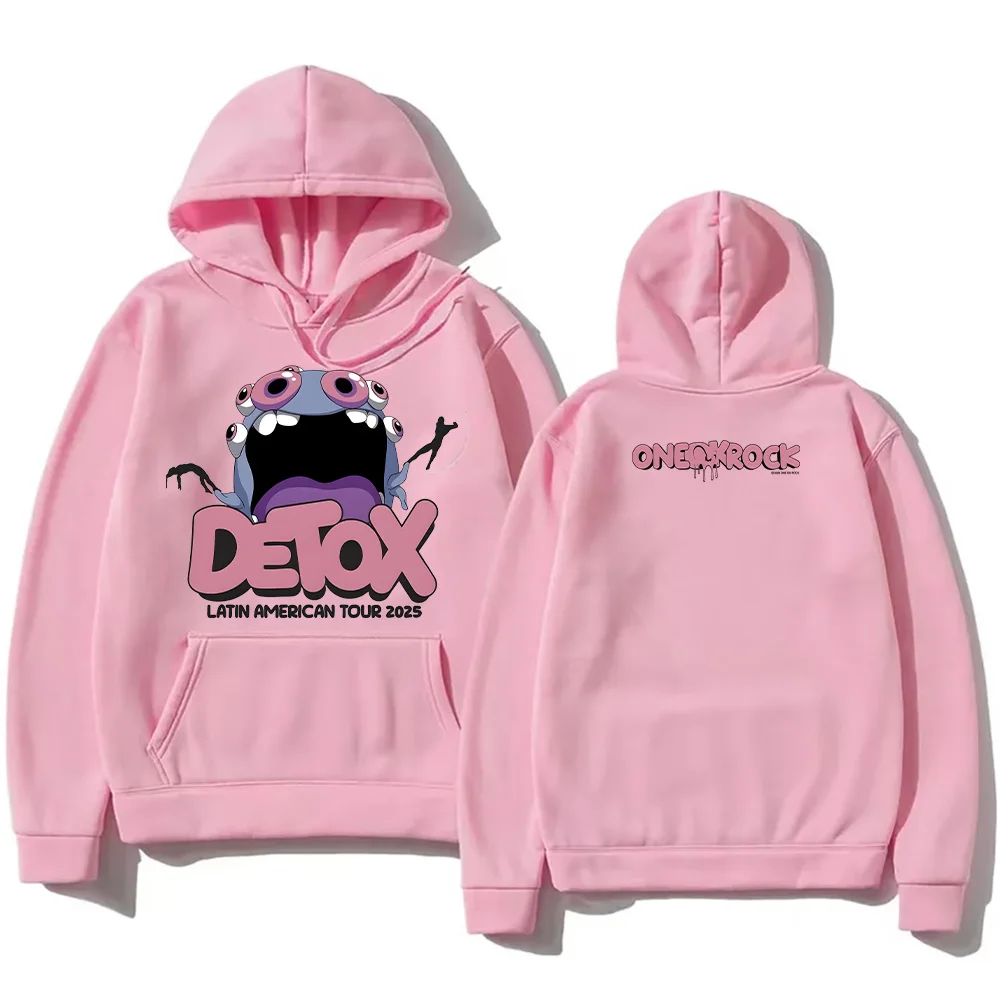 Detox Monster Tour Hoodie Japanese Rock Band One Ok Rock 2025 Fashion Women Men Clothing Harajuku Graphic Pullovers Streetwear
