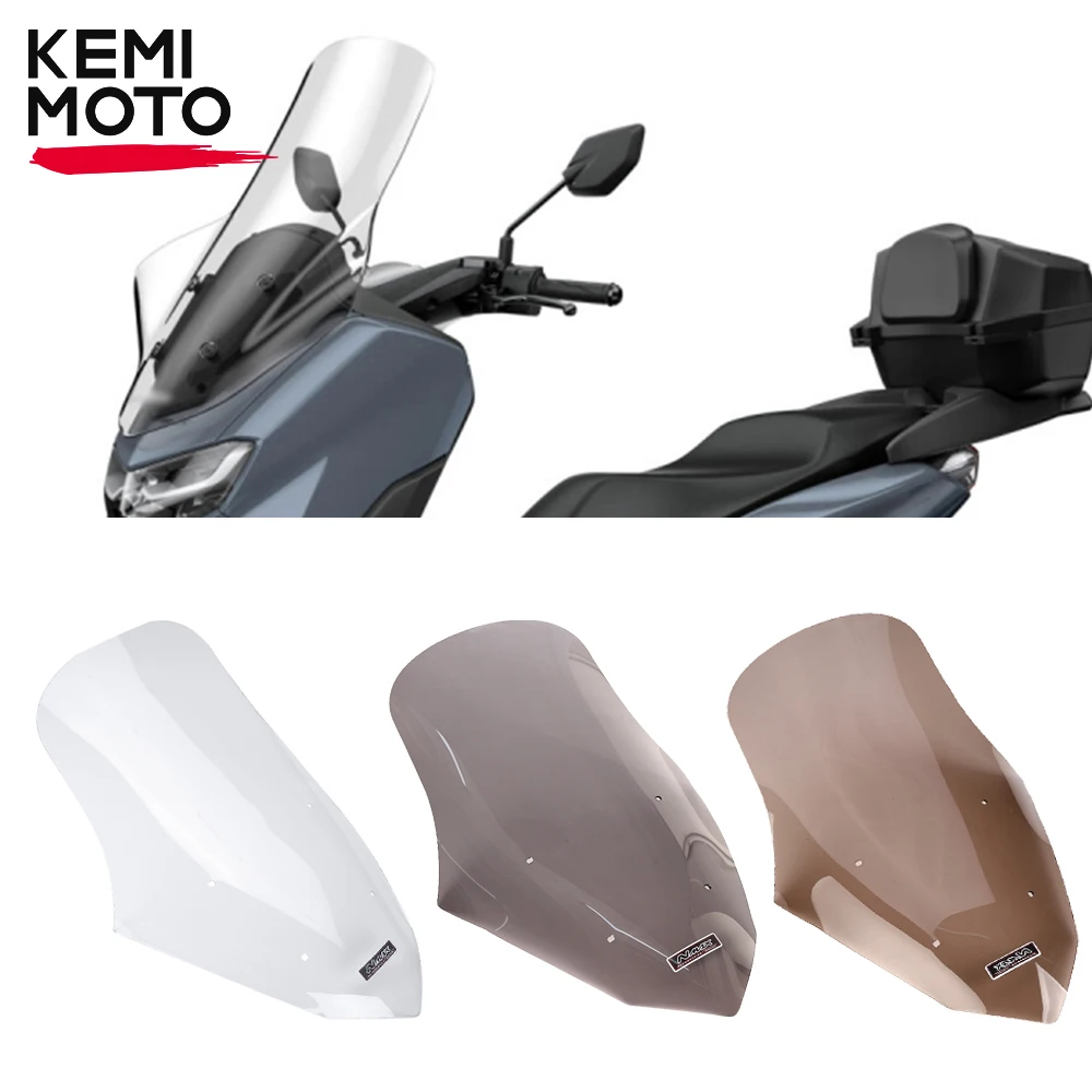 Front Windscreen Windshield Fairing Wind Screen Wind Deflectors for YAMAHA NMAX 150 155 2020 2021 2022 Motorcycle Accessories