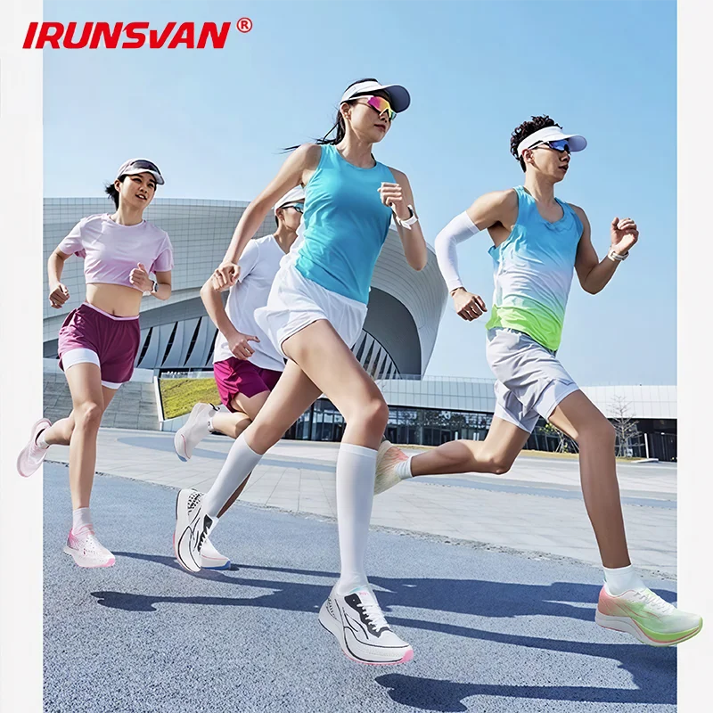 

IRUNSVAN Nylon Carbon Plate Marathon Running Shoes Outdoor Cushioning And Breathable M,en's Casual Sports Shoes 038