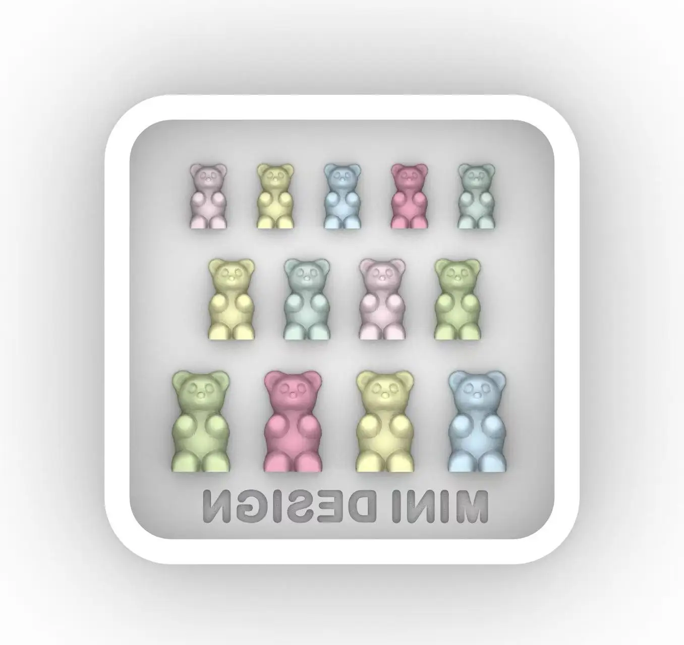 Bear Resin Casting Mold Silicone Mold Accessories Resin Liquid Mold Resin Keychain Silicone Mold Resin Mold