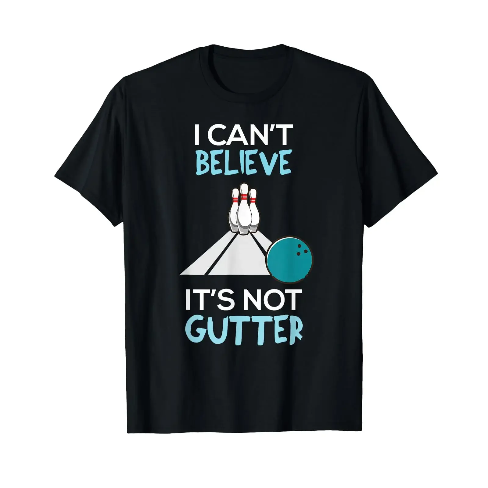 Bowling T Shirt funny I Can't believe that it's not gutter vintage Washed Casual Comfortable streetwear Unisex Soft Stylish