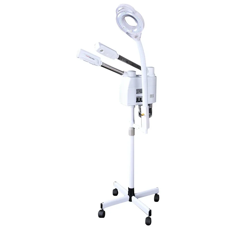 3 in 1 face steamer bracket Professional face steamer with light on the face