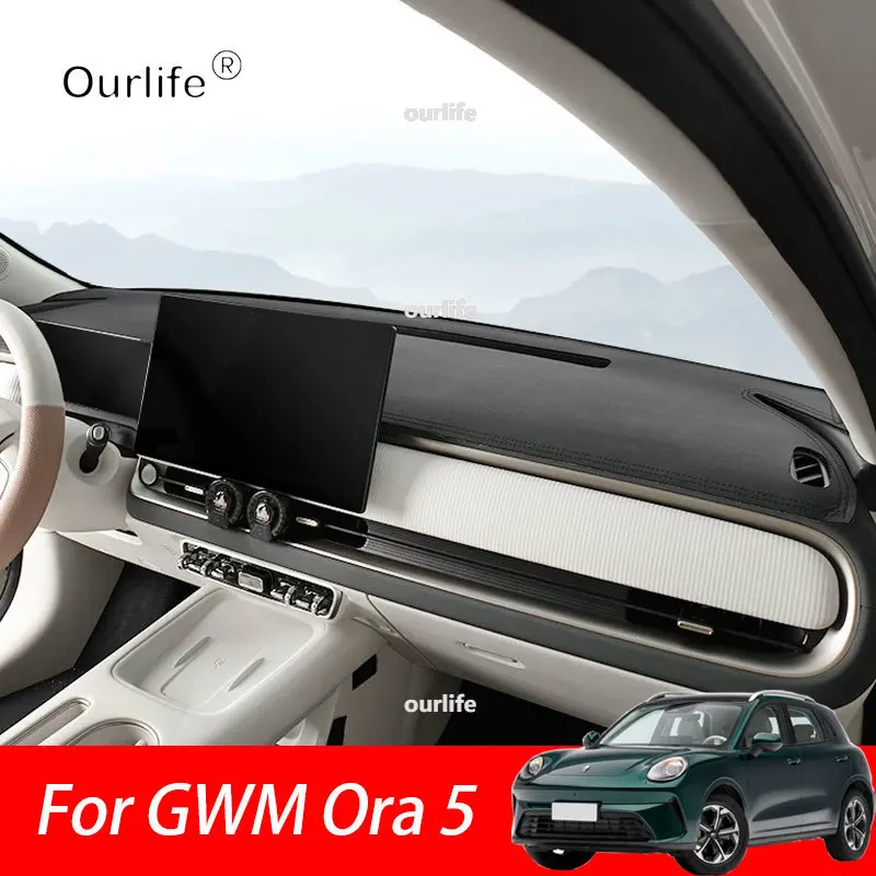 RHD LHD For GWM Ora 5 2026 2027 Car Dashboard Cover Instrument Panel Mat Sun Shade Anti-slip Carpet Pad Decoration Accessories
