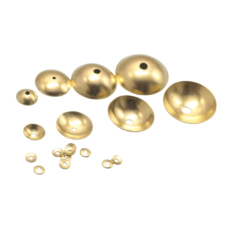 BoYuTe (1000 Pieces/Lot) 3-4-5-6-7-8-10-12mm Raw Brass Bead Caps Handmade DIY Accessories