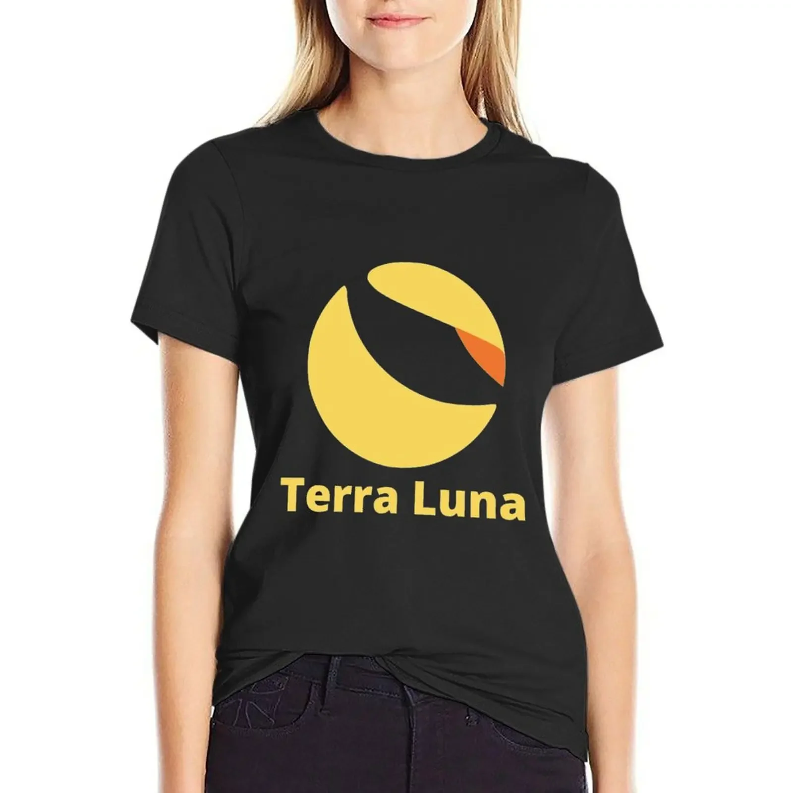 Terra LUNA Cryptocurrency T-Shirt Aesthetic clothing oversized lady clothes workout t shirts for Women