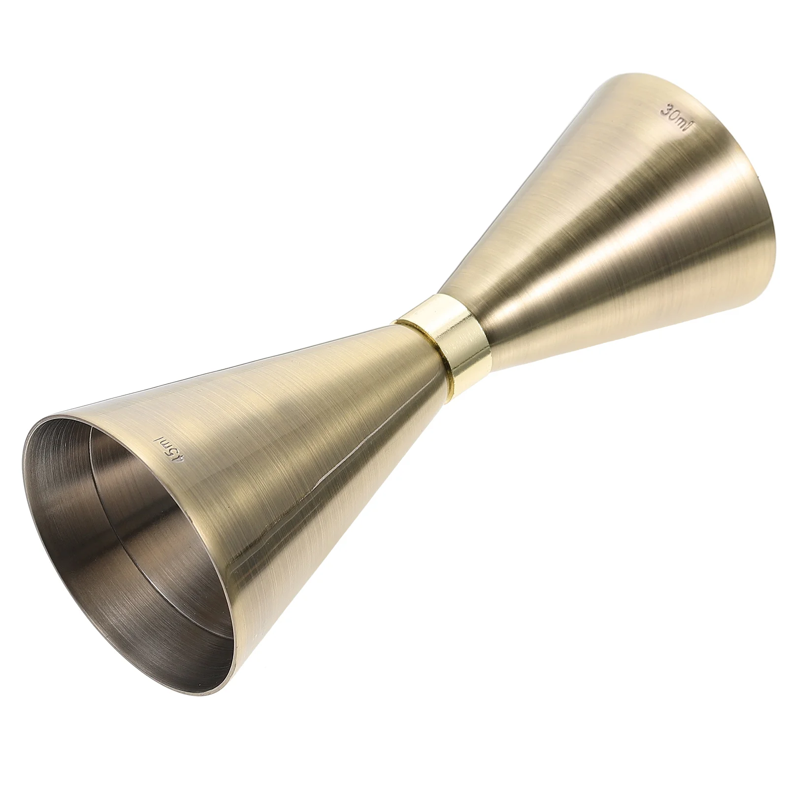 

Stainless Steel Measurer Ounce Cup Scale Jigger Double Head Measuring Device Practical Gift Kitchen Bar Tool
