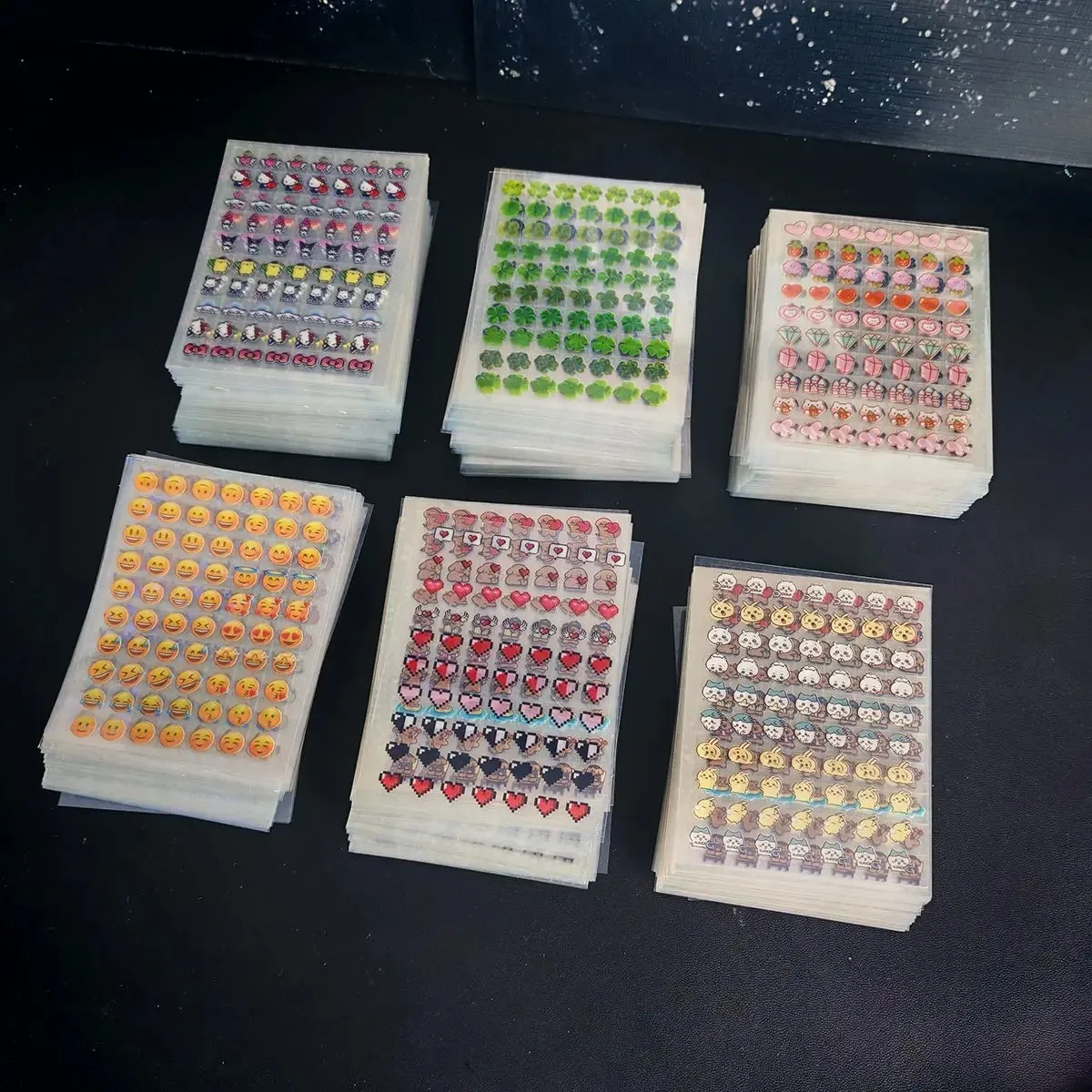 Hachiware Mini Deco Sticker 4800 Cute Usagi Chiikawa Nail Art Mini Sticker Handbook Material Nail Decoration Small Pattern