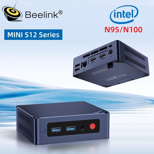 Beelink Mini S12 Pro Intel N100 16G 512G Intel 12th Gen N95 Mini PC 8GB  256GB Desktop Mini Computer Support NVME SSD VS AK3V - AliExpress