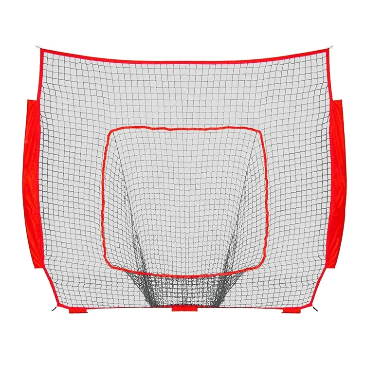 7x7FT Baseball Softball Practice Batting Training Net 7-Strand 420D Oxford Cloth Durable Customizable Color Logo