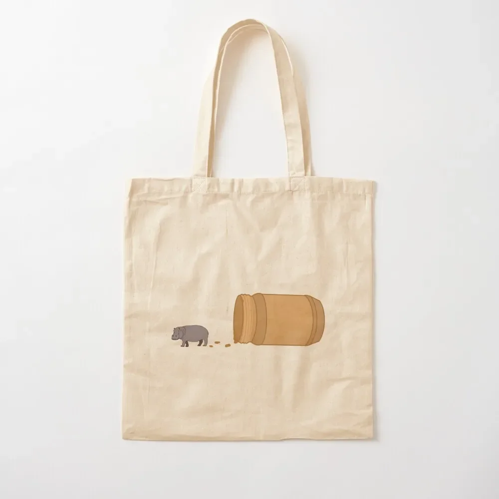 

Peanut butter Hippo Tote Bag Gift bag canvas bags Tote Bag