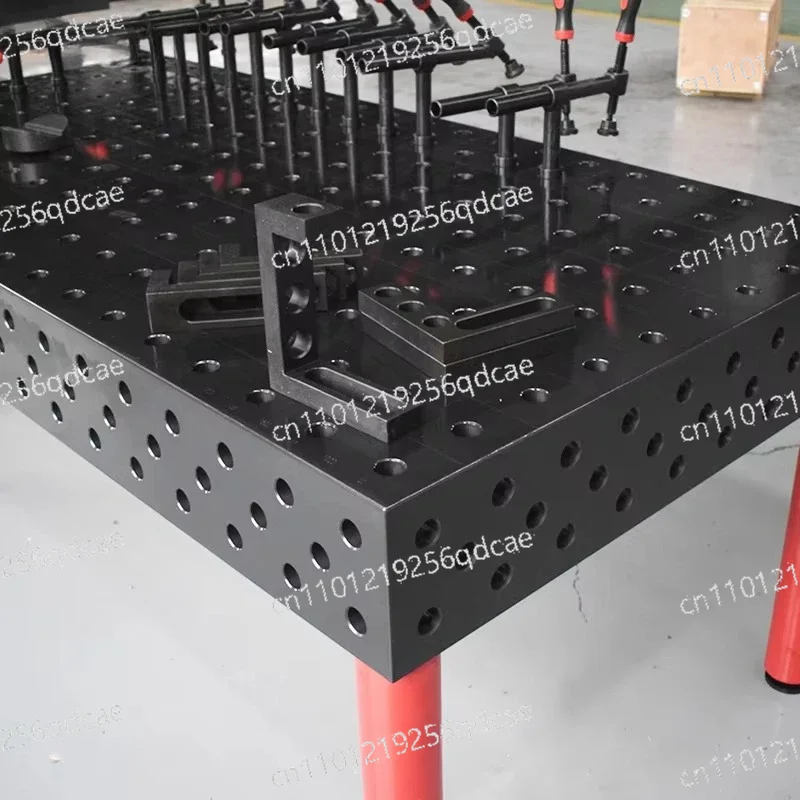 New modular 3D welding table system with expandable design, 28mm standard hole nitride steel construction for custom layouts