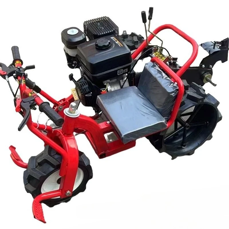 Ride-on three-wheel micro-tiller Multifunctional micro-tiller Greenhouse Orchard Mountain Hills Paddy Field Cultivated