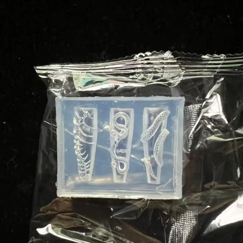 Halloween Skeletal Skull 3D Nail Art Silicone Molds Easy Release Nail Charm Decor Moulds for DIY Craft Gifts