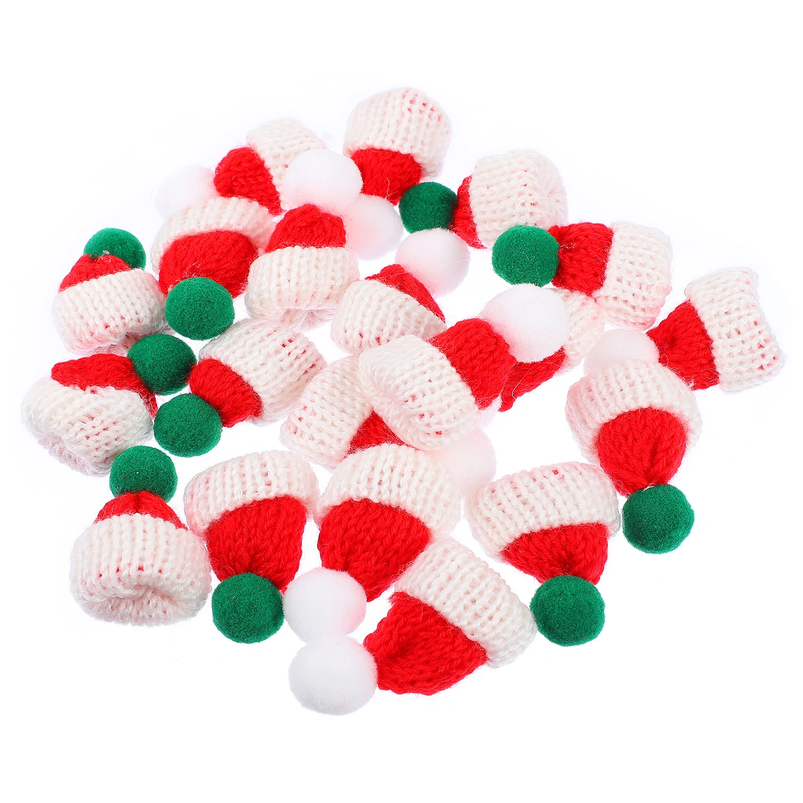 

20pcs Mini Christmas Hat Pet Hair Clips For Dogs Small Hats Holiday Party Decor Home Diy Accessories Christmas Ornament