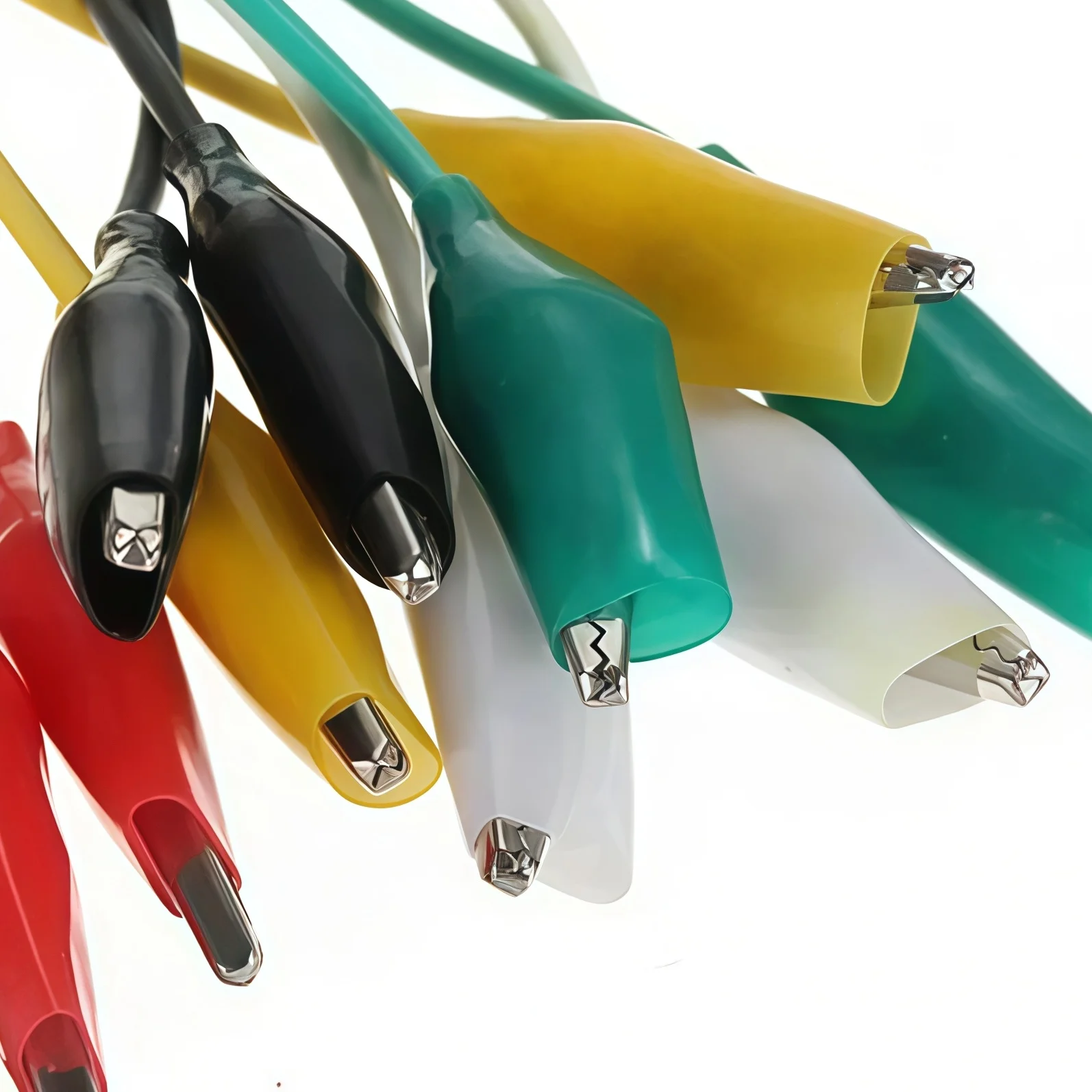 10PCS Alligator Clips 50CM Electrical DIY Test Leads Alligator Double-ended Crocodile Clips Roach Clip Test Jumper Wire