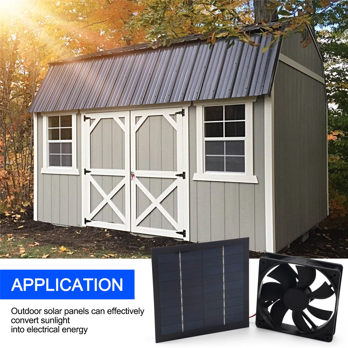 HOT 20W 12V Solar Panel Exhaust Fan Air Extractor Mini Ventilator Solar Panel Powered Fan for Dog Chicken House Greenhouse