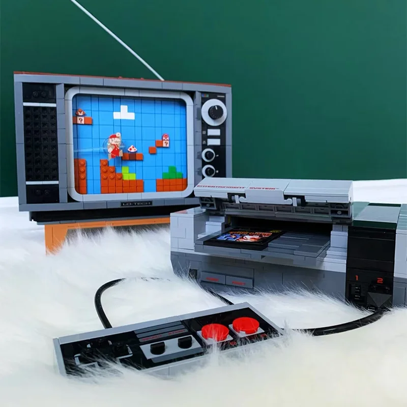 EW Nintendo Sistema di intrattenimento Modello Building Blocks Giocattoli Mattoni Super Marioed TV Console di gioco Regalo di compleanno