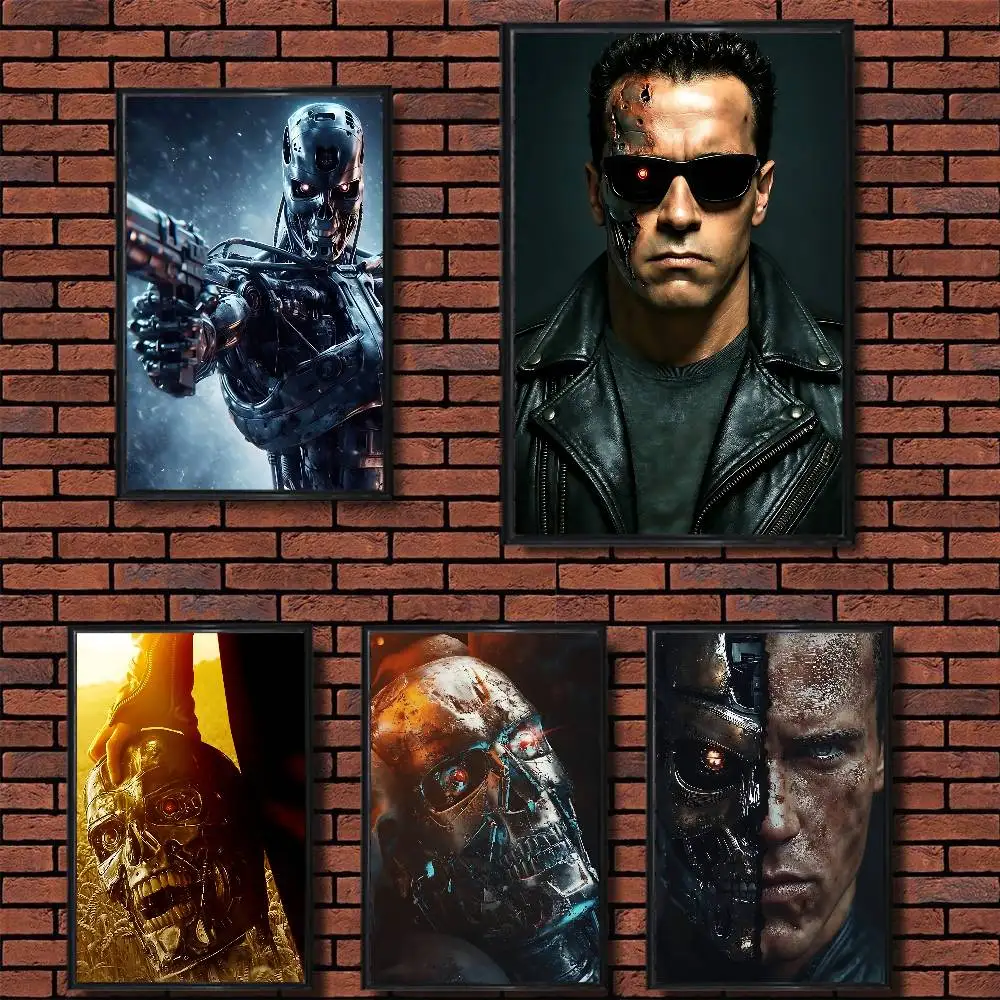 

hot sci-fi The Terminator Poster HD Art Sticky Wall Waterproof Home Living Room Bedroom Bar Aesthetic Decoration