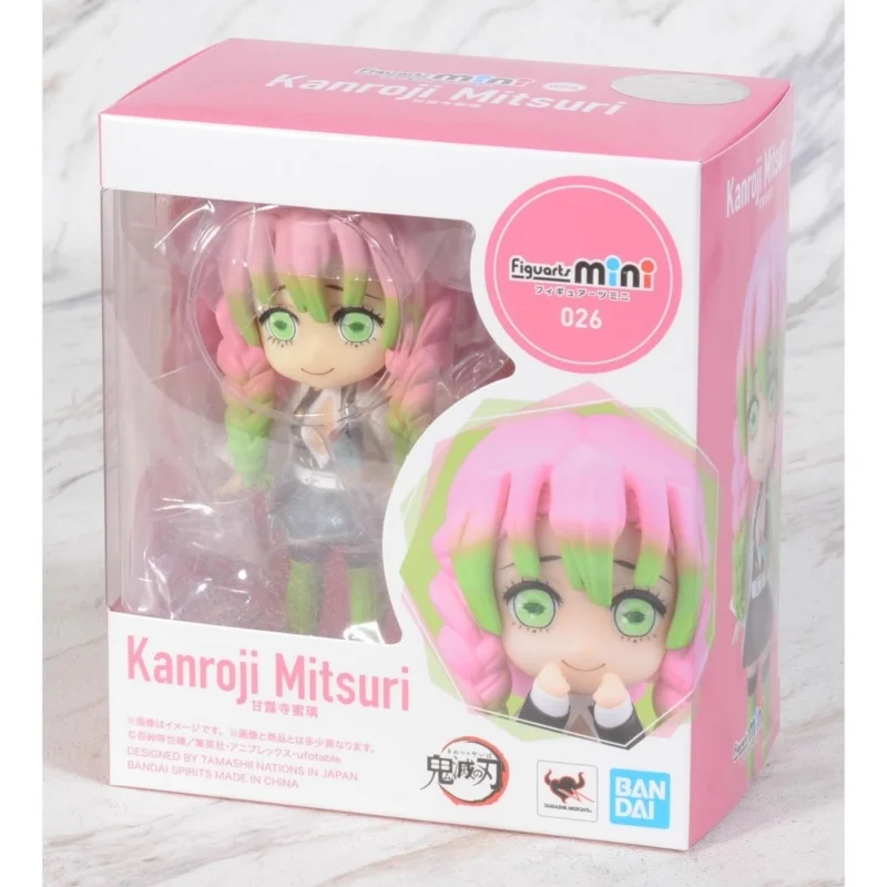 

Bandai Original 9Cm Figuarts mini Kanroji Mitsuri Action Figure Demon Slayer Toys For Kids Gift Collectible Model Ornaments