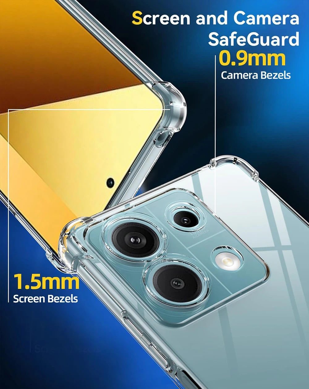 Shockproof Silicone Soft Case For Xiaomi Redmi Note 13 Pro Plus Pro+ 4G 5G Clear Ultra Thin Cover For Redmi Note13 13Pro ProPlus