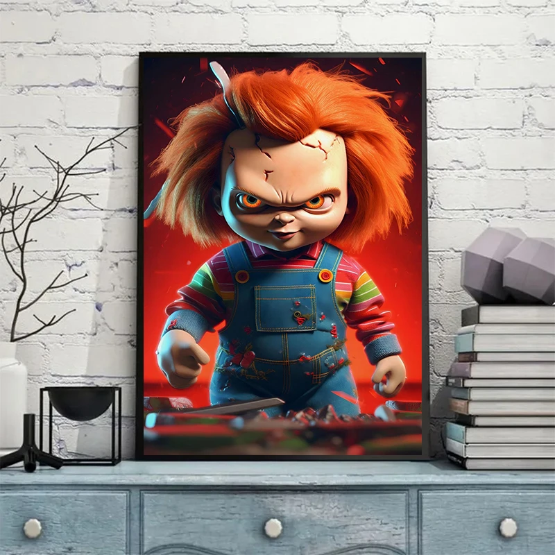 Classic Horror Movie B-bride of C-chucky Posters and Prints Canvas Printing Wall Art Picture for Living Room Home Decoration