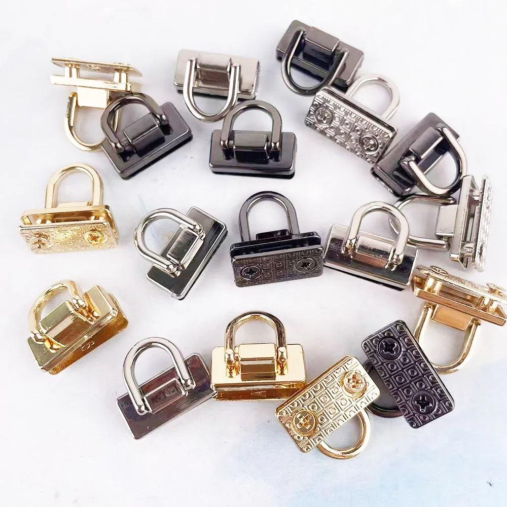 10Pcs Side Buckle Arch Bridge Connector Metal Buckle Screw Strap Hanger Clips Buckle Removable Women's Bag Accessories