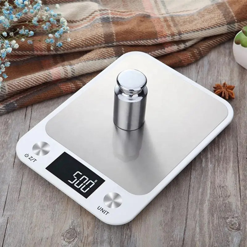 

Digital Kitchen Scale Food Scale 15kg/1g Stainless Steel Kitchen Scale Waterproof Scale Food Baking Milk Vegetable Weight Scales