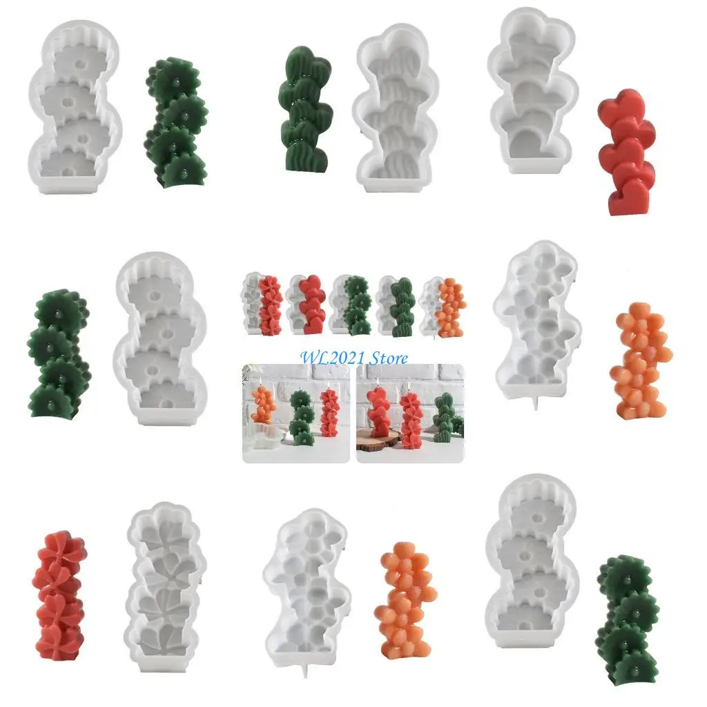 

G5GC Reusable Multi Purpose Silicone Mold For Projects Heat Resistant Floral Pattern Craft Tool