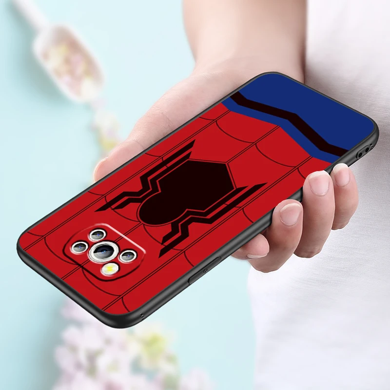 Marvel Hero Logo Anime For Xiaomi Mi Poco F5 F4 F3 X6 X5 X4 X3 M6 M5 M5S M4 M3 C65 Pro GT NFC 5G Black Soft Phone Case image 5