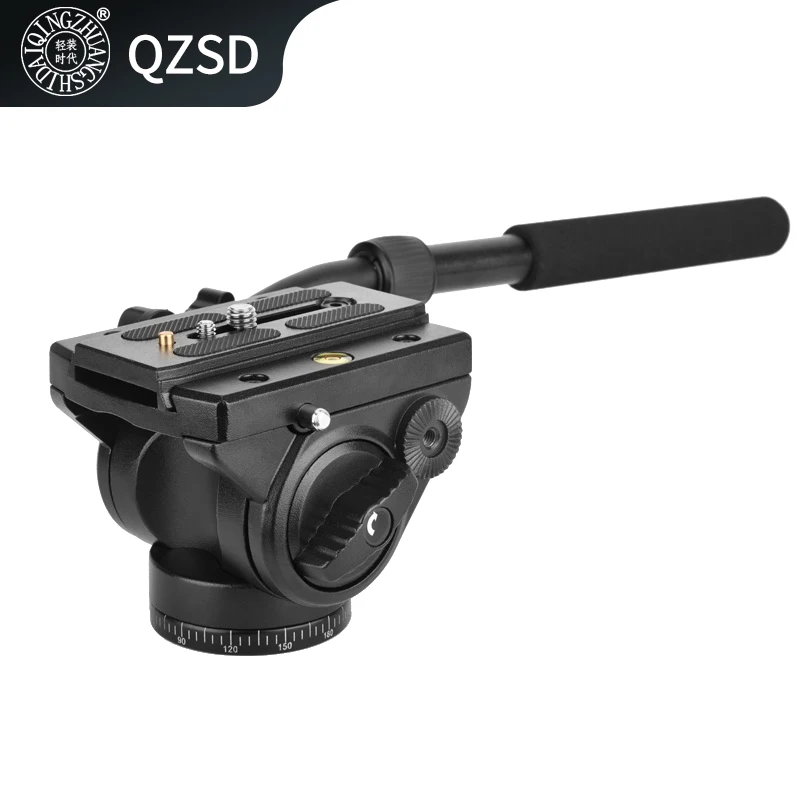 QZSD Q90 18kg load fluid head Telescope Les Three-way Handle Damping Handle Head tripod head