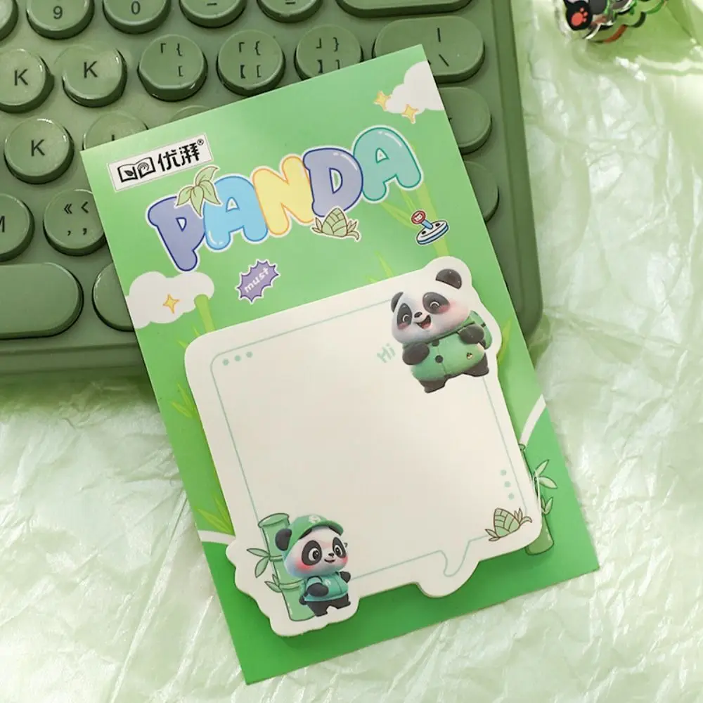 8Pcs 50 Sheets Panda Sticky Notes Thickened Removable Self-Adhesive Memo 4 Model Self-Adhesive Sticky Notes Kids Gift